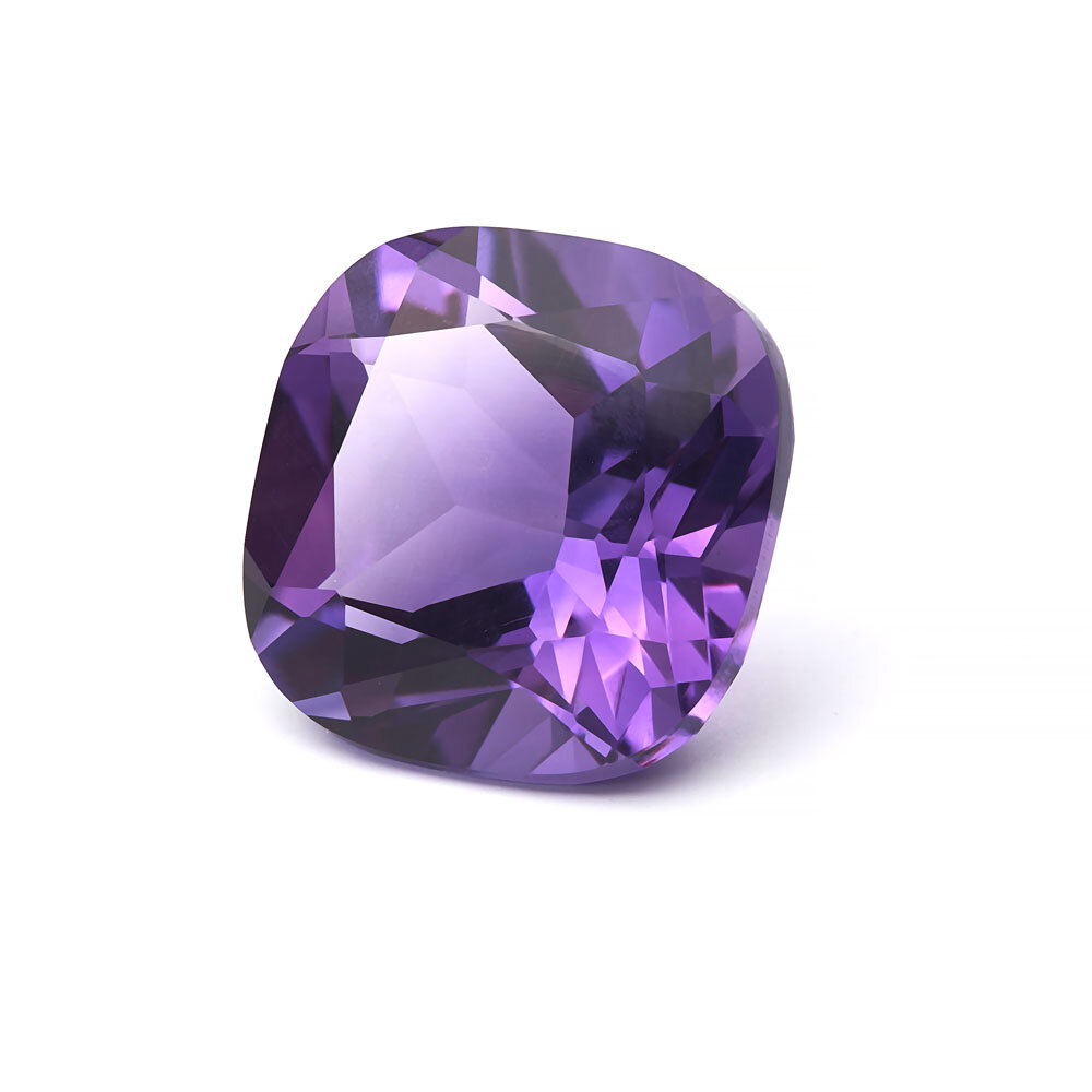 Amethyst, cushion, 10.00 x 10.00 mm  