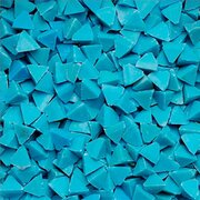 Blue plastic media – pyramid-shaped, Avalon (1 kg)