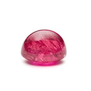 Rubin, oval cabochon, 4,90 x 3,70 mm