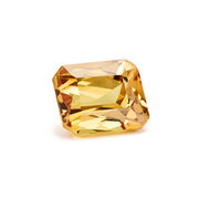 Gul safir, octagon, 6,00 x 5,00 mm