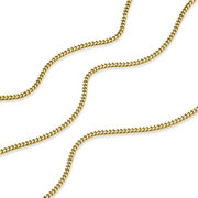 Curb diamond cut 750/- yellow gold