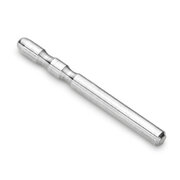 Ear pin with 2 notches, rounded end, 925/-