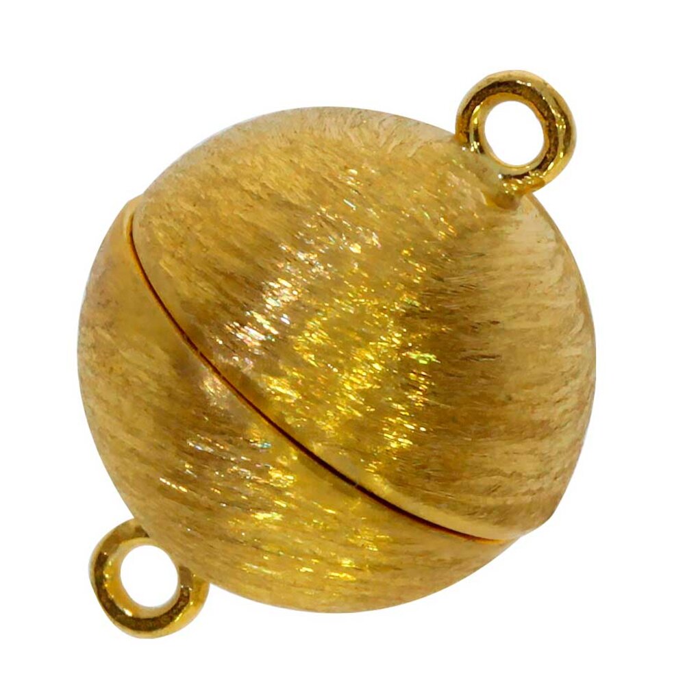 Magnet clasp with picturesque touch 925/- gold-plated, 14 mm 