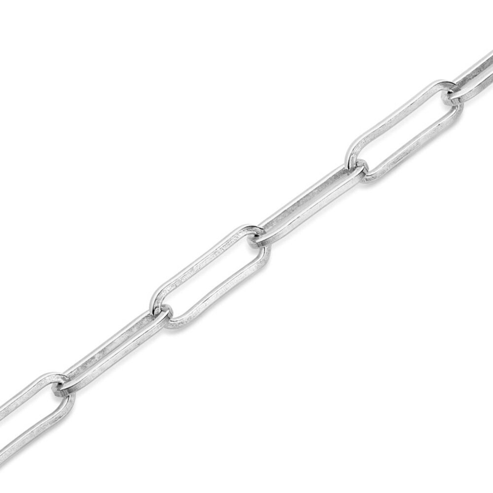 Silverkedja, rektangulär jämn 925/- 