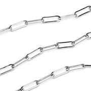 Silverkedja, rektangulär jämn 925/-