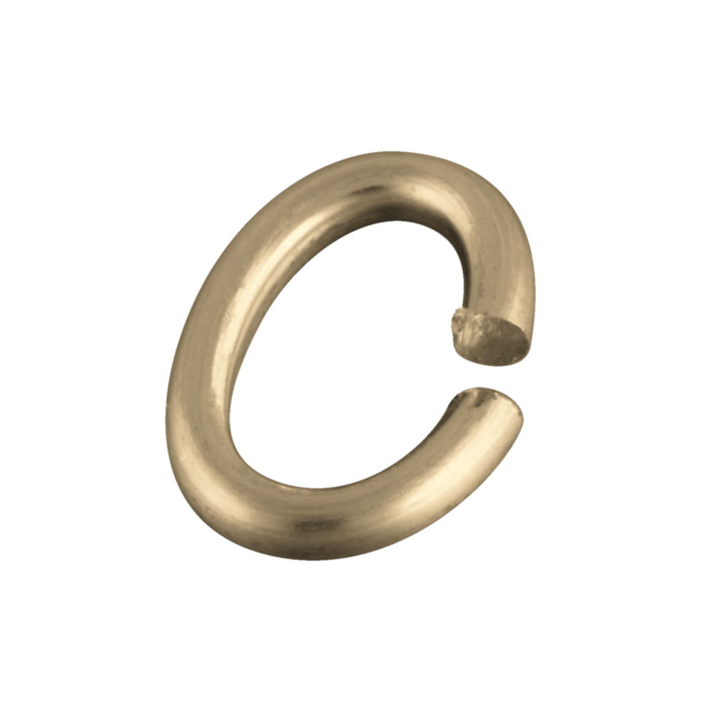 Oval jump ring 925/- gold-plated 