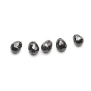 Black treated briolet 0.08 ct